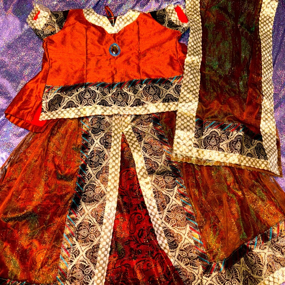 Girls Indian Style Costume Dress